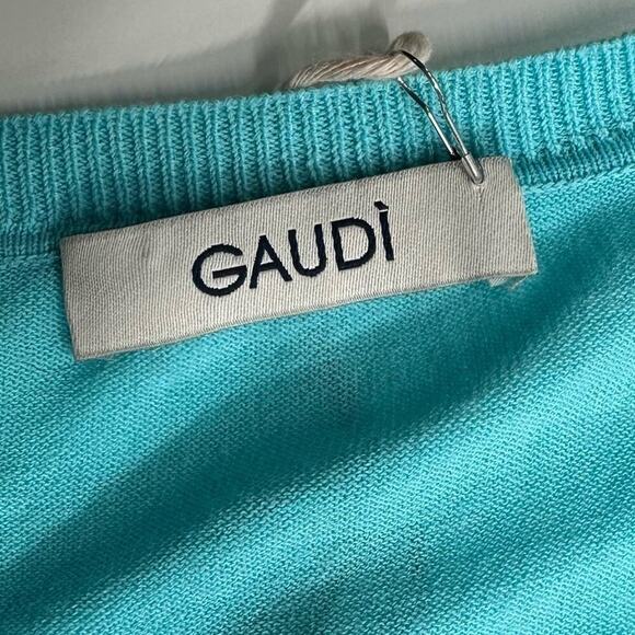 NWT | Gaudi | Long Sleeve Button Cardigan | Blue/White | Large - Picture 5 of 16